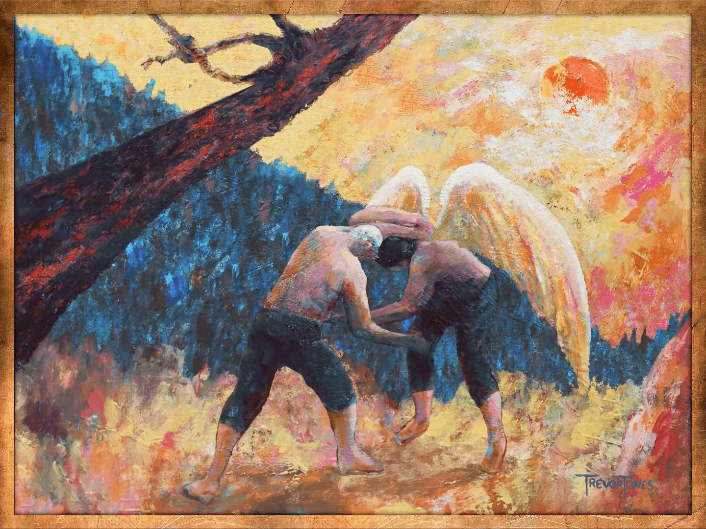 Peter Schiff Wrestling with the Angel - Bronze #88/200