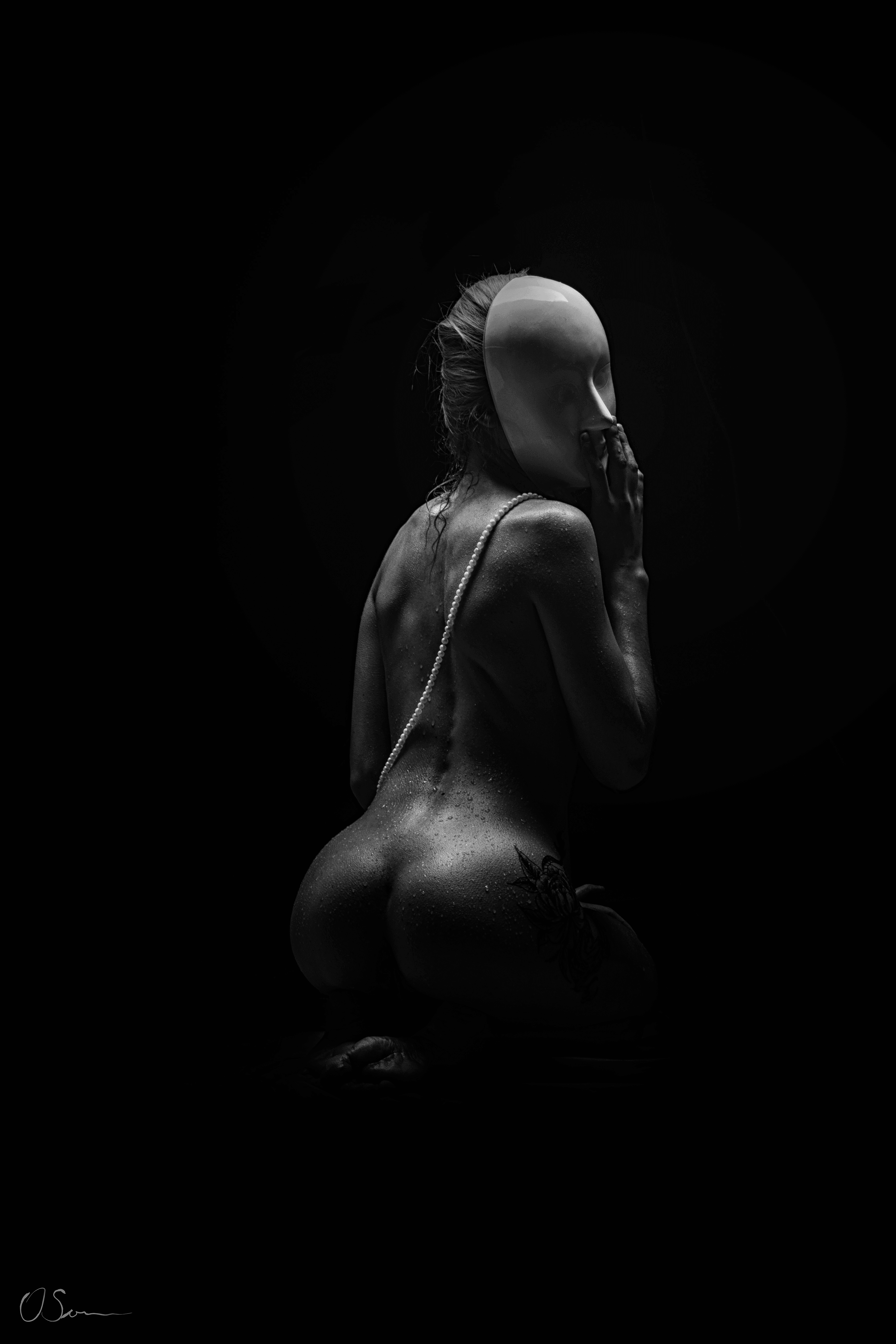 Behind every mask there is a story | nude art photography
