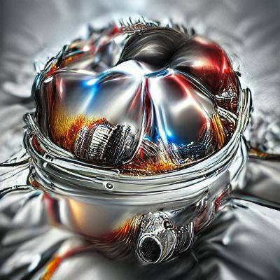 chrome explosion in space 