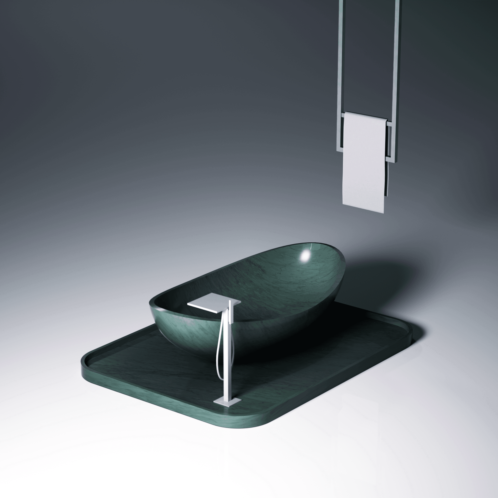 Electric Green Bath