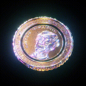 Glam Satoshi Nakamoto Golden Coin