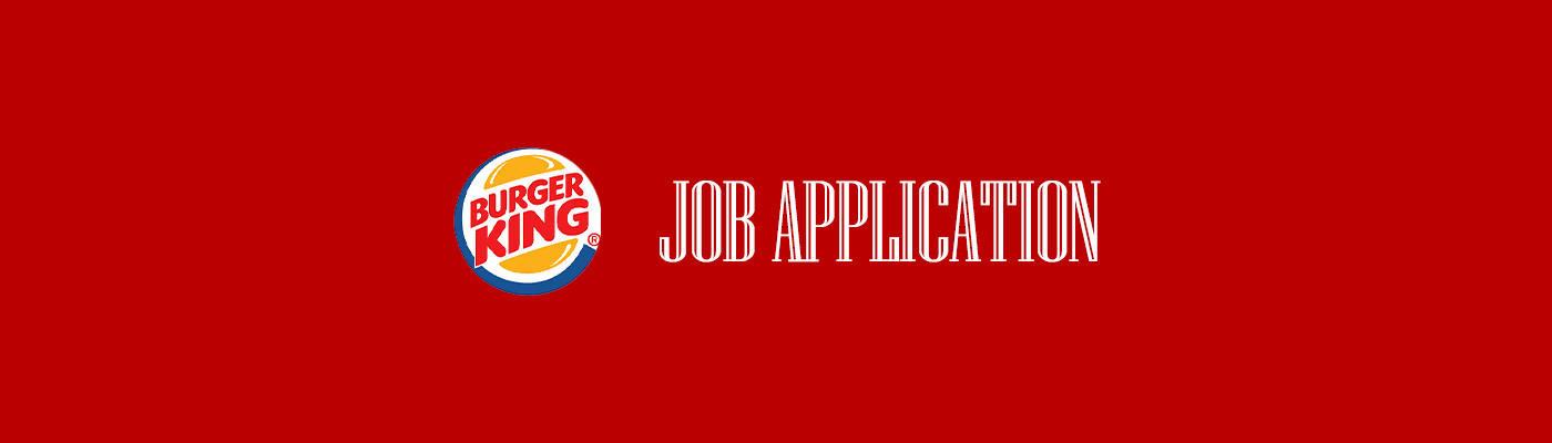Burger King Job Application Pdf Collection Opensea 8495