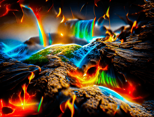 Rainbow waterfalls 