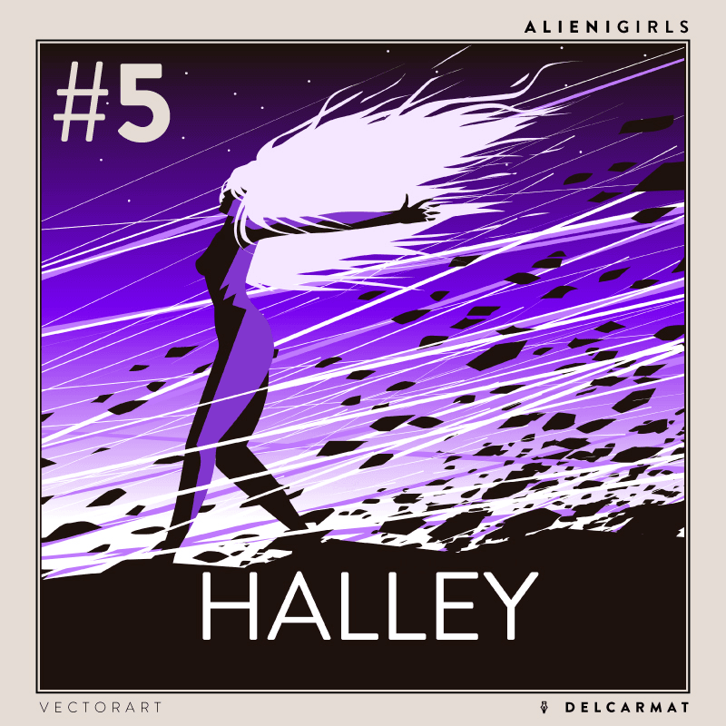 Alienigirls. #5: HALLEY