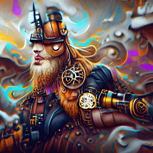 Steampunk Viking Wizard