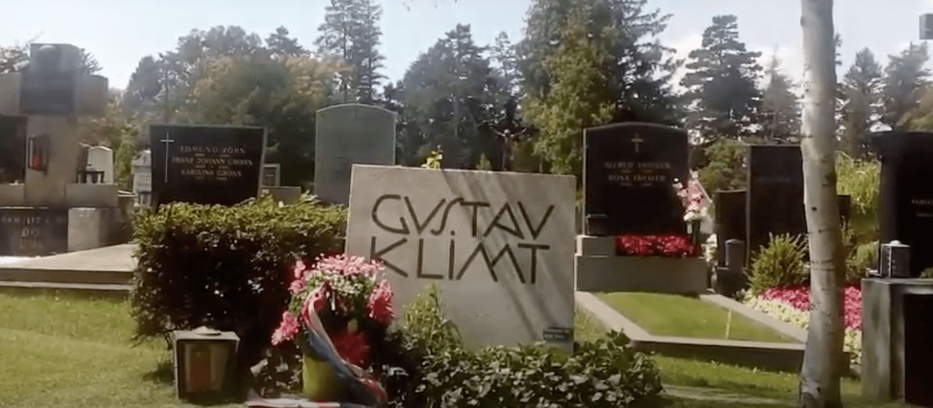 Gustav Klimt a minute's silence grave
