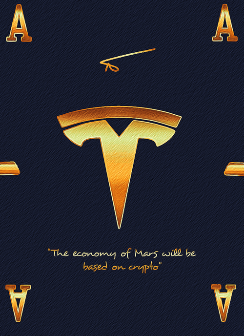 Ace of Tesla Gold - Wise Cards #4/15