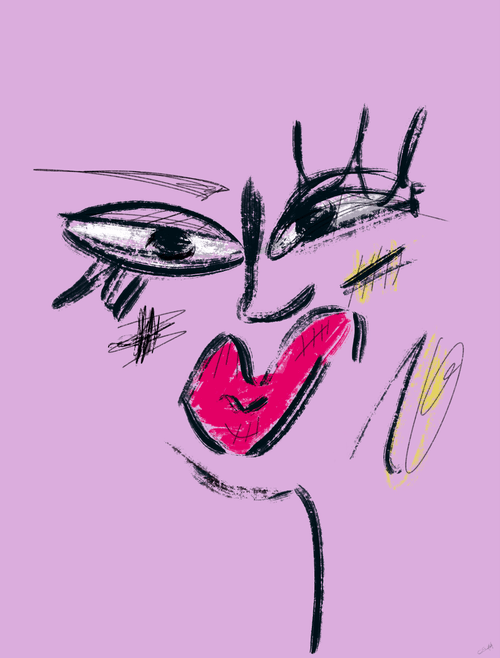 "Curious" - Impressionistic Faces