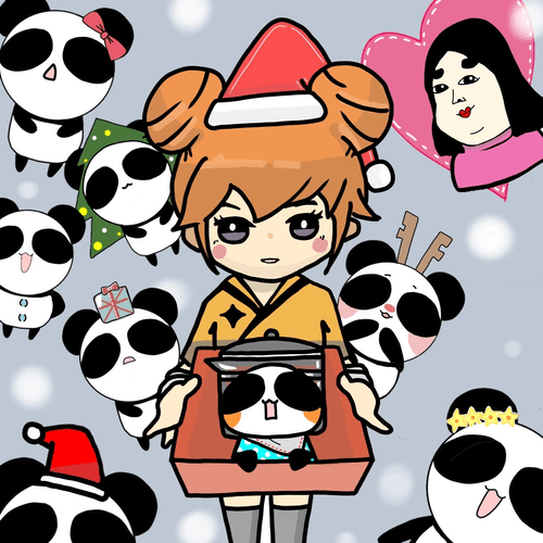 Aosanta and shikibu presents each other
