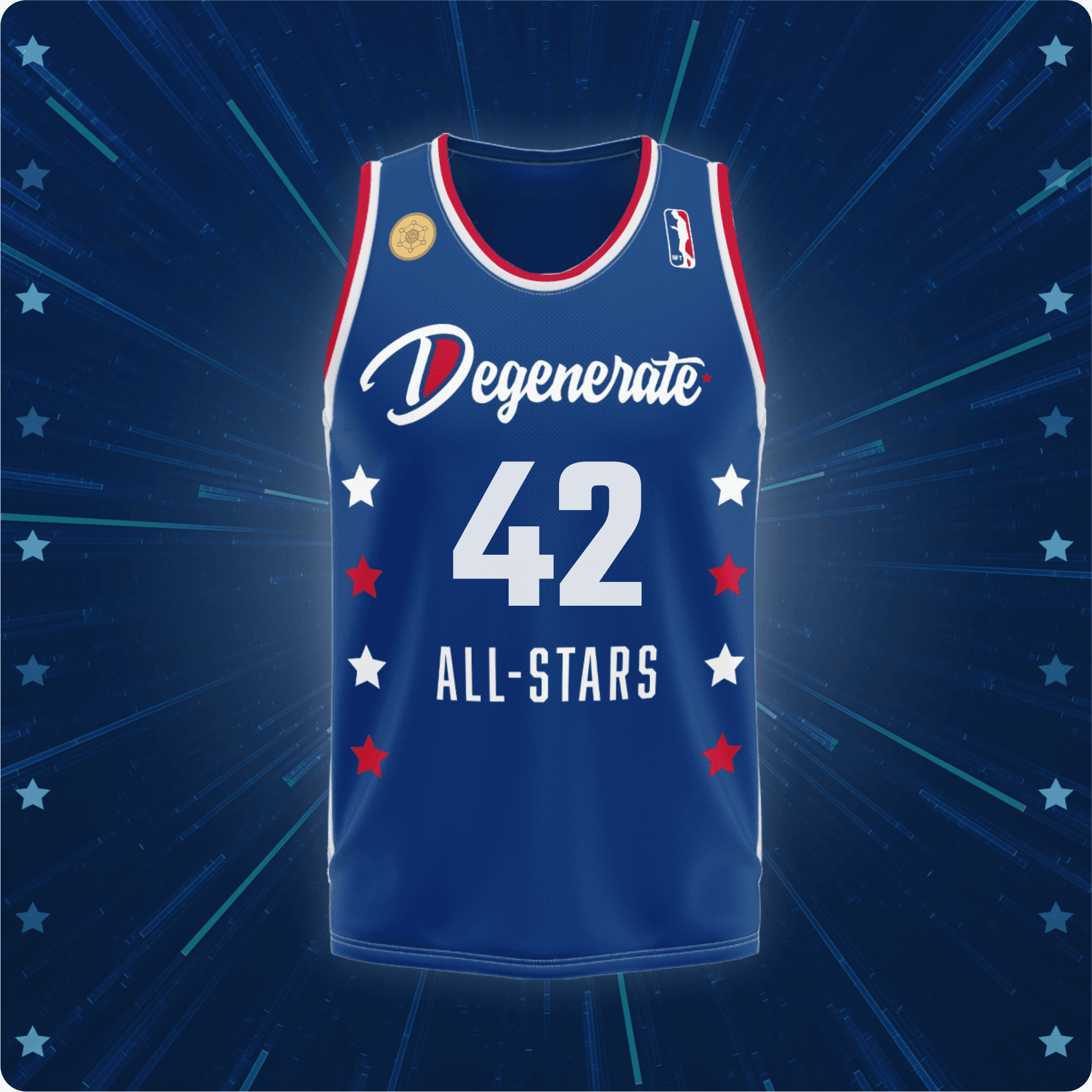 Degenerate All-Stars Jersey Blue #42