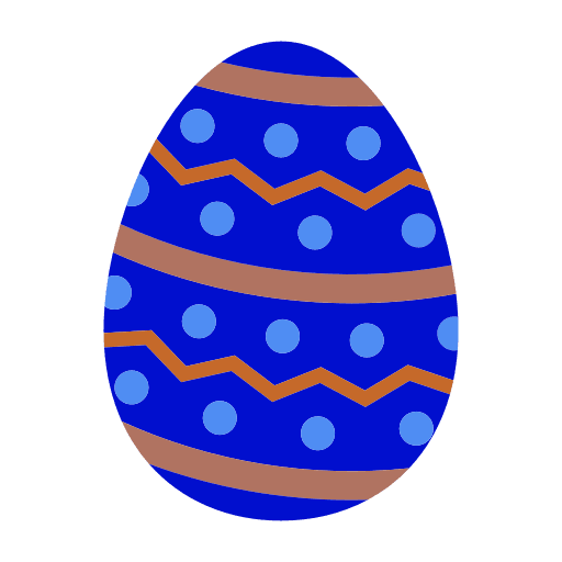 blue easter egg clipart