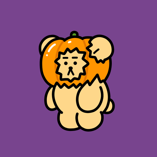 #004 pumpkin bear