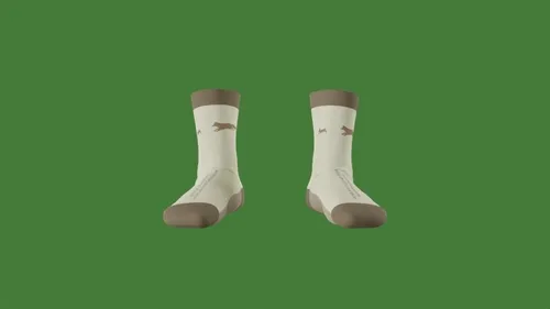 Brown / Cream Socks