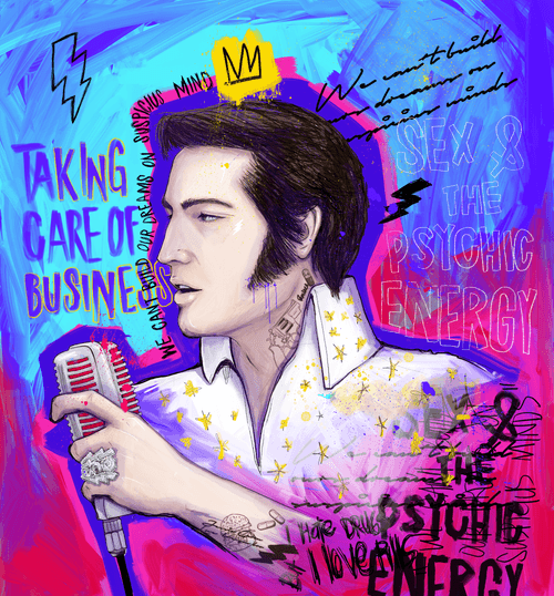 "I´m the fucking king” Elvis Presley Portrait / Inside Artist Series