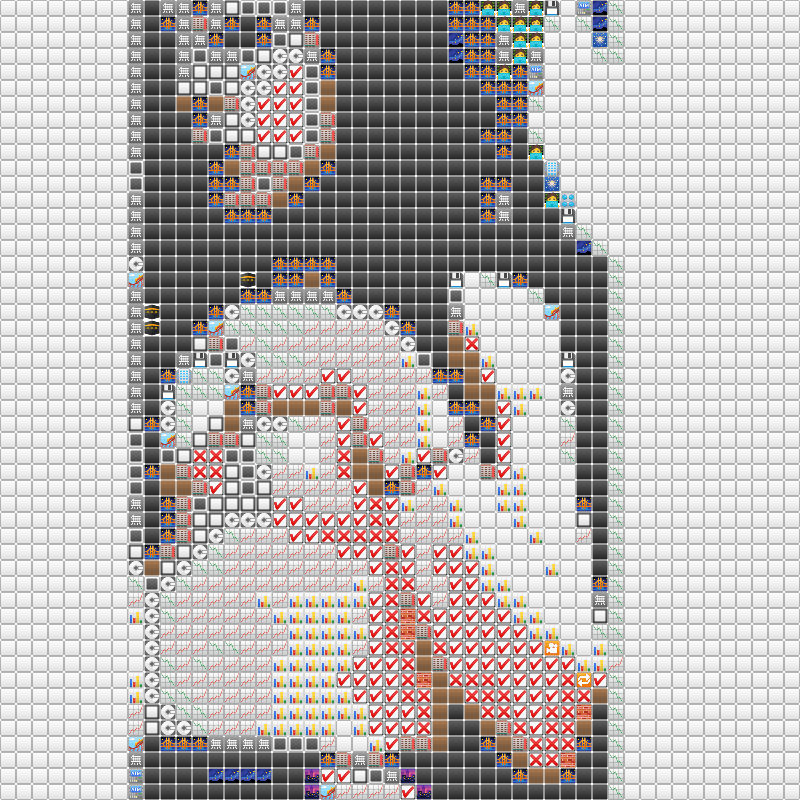 Hard Cool Pixel Art Grid