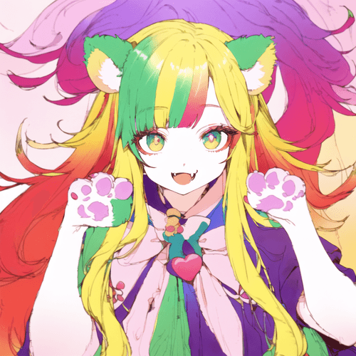 Colorful pop Paw #004