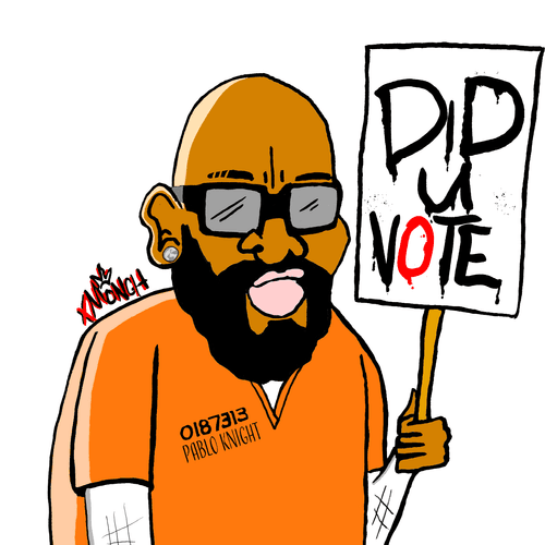 xMONCH 002 - Pablo Knight GHSKNFTee God Hates Suge Knight NFT