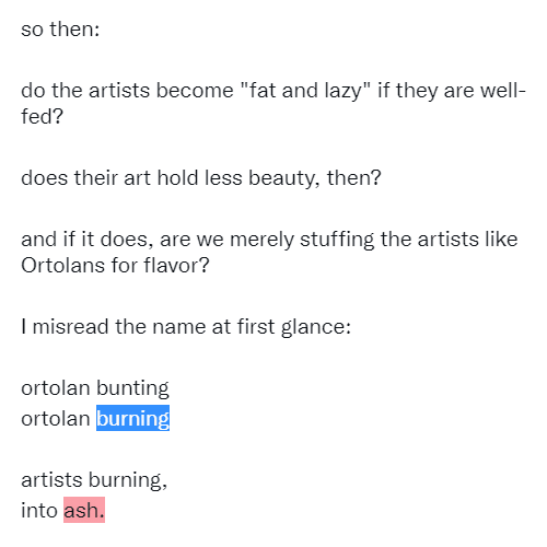 • ortolan burning •