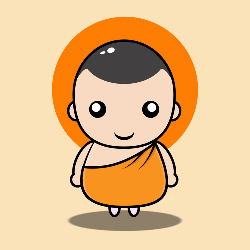 cute baby monk (baby character #2) - cute baby religius character | OpenSea
