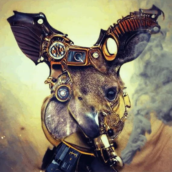 Steampunked #006 - Steampunk Kangaroo