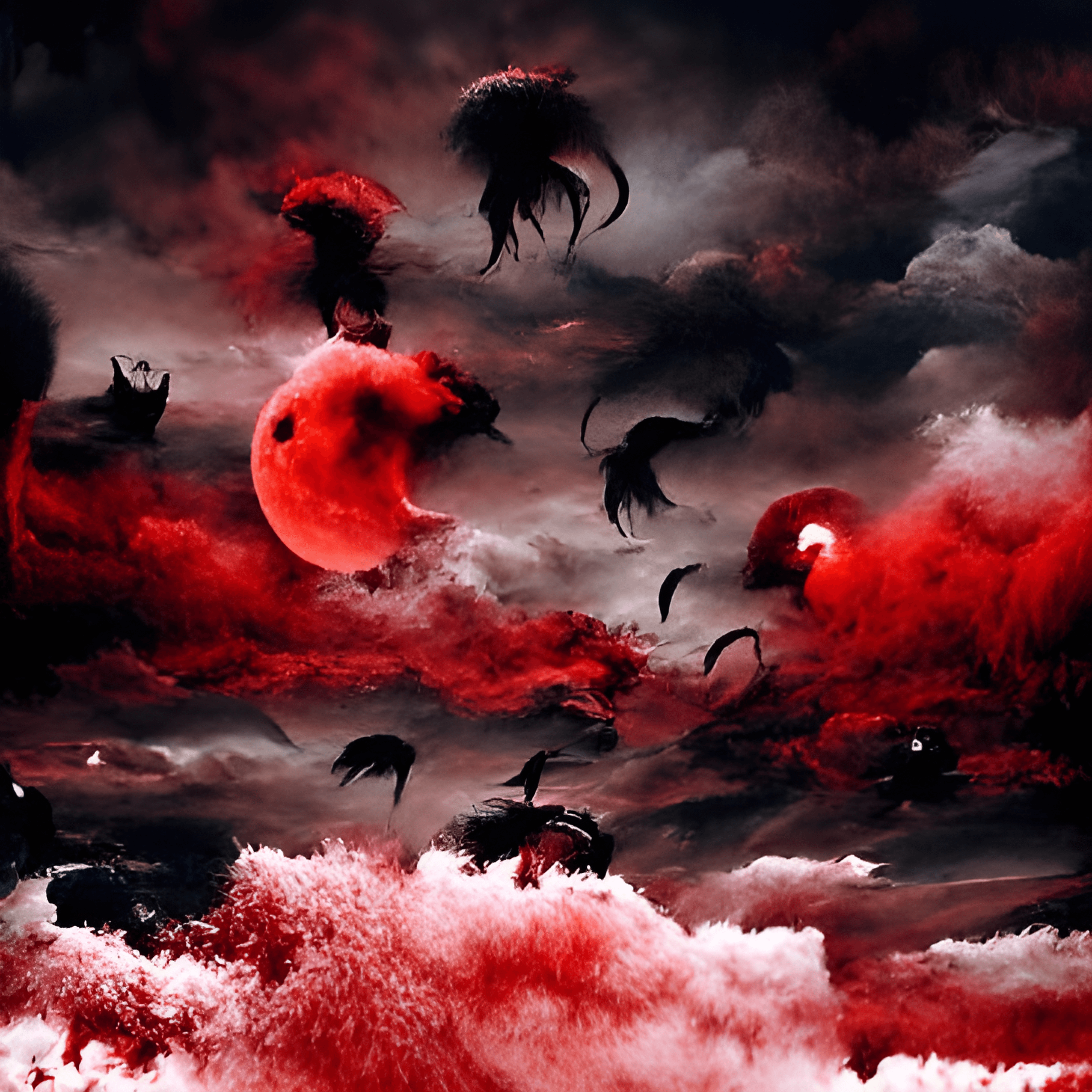Black and Red Moon's of Hell