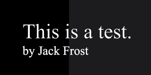 This is a Test - JF