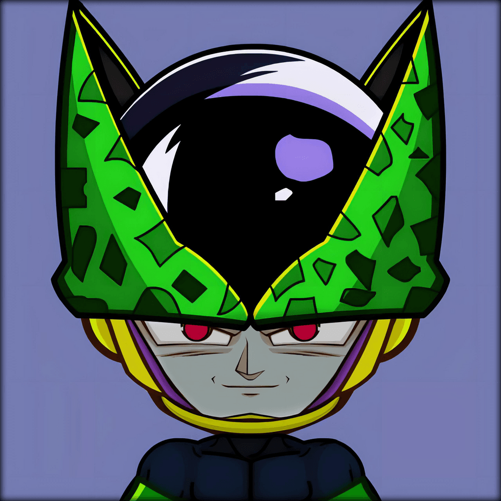 Cell Childhood 1 | Dragon Ball Z - Anime Character Childish | OpenSea