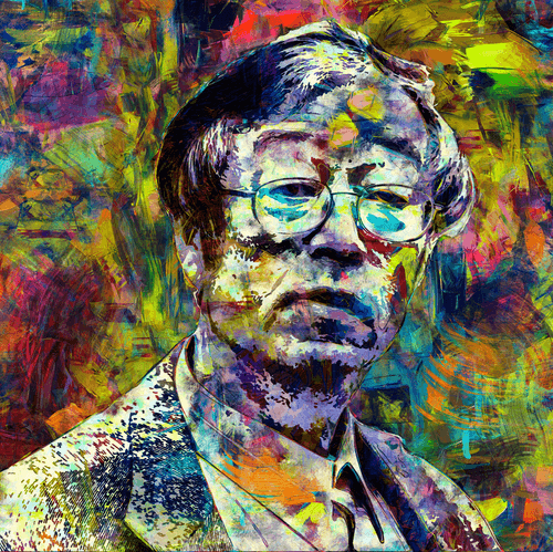 Acrylic #207 - Satoshi Nakamoto