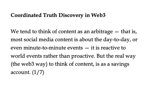 Coordinated Truth Discovery 1/7