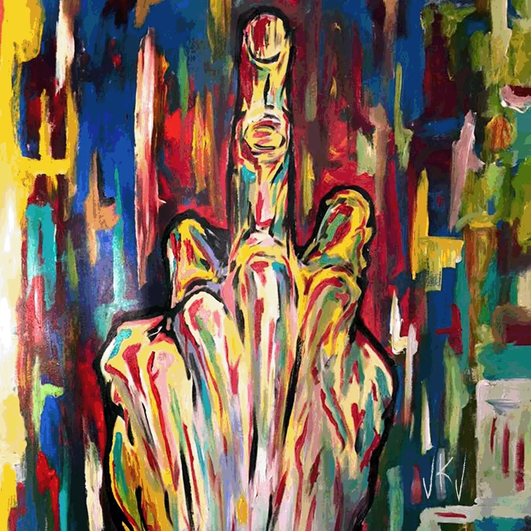 Middle Finger Multicolored Animation by John Kirkpatrick