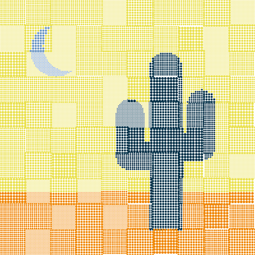 Patchwork Saguaros by Jake Rockland