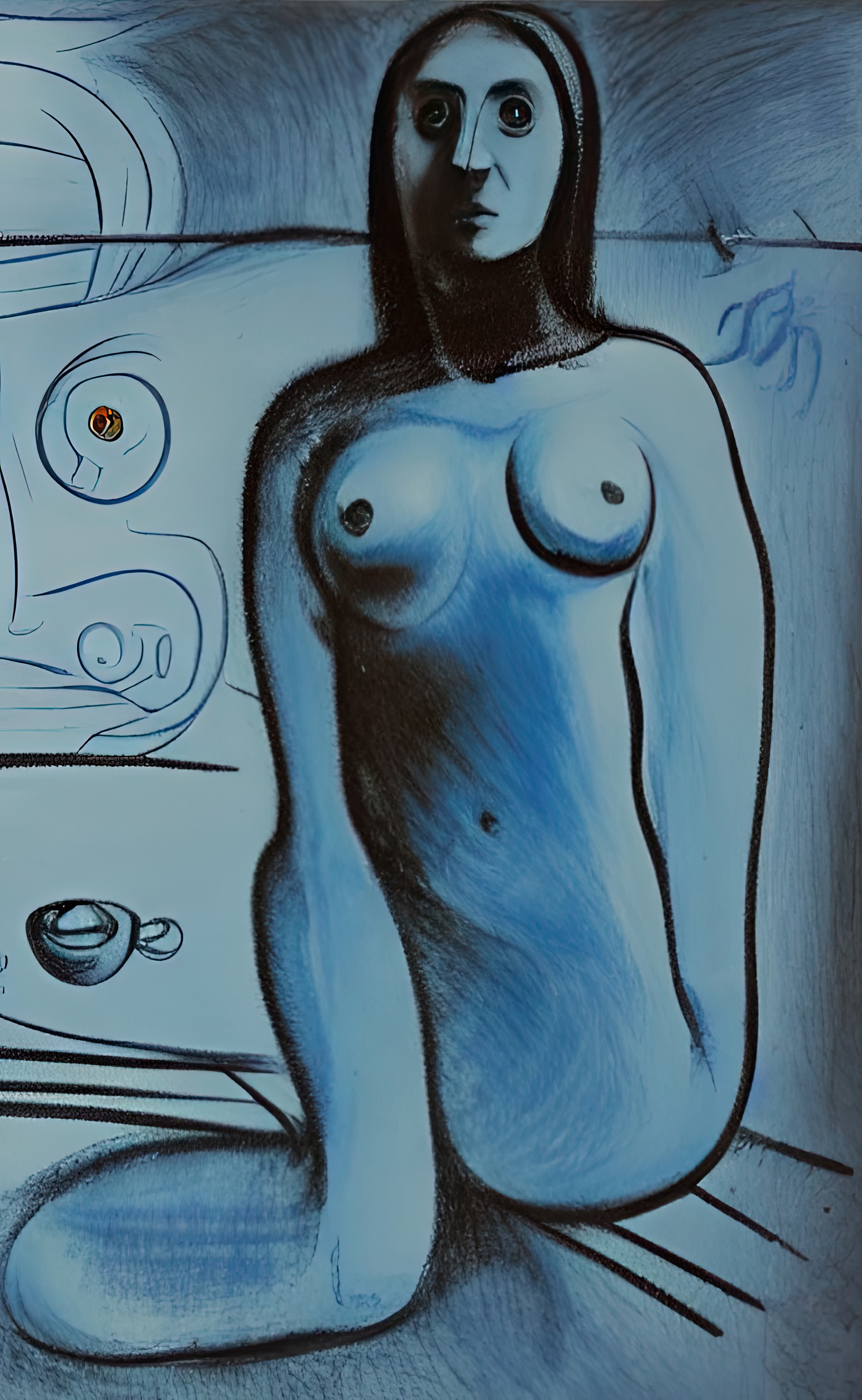 Naked Blue Woman #4