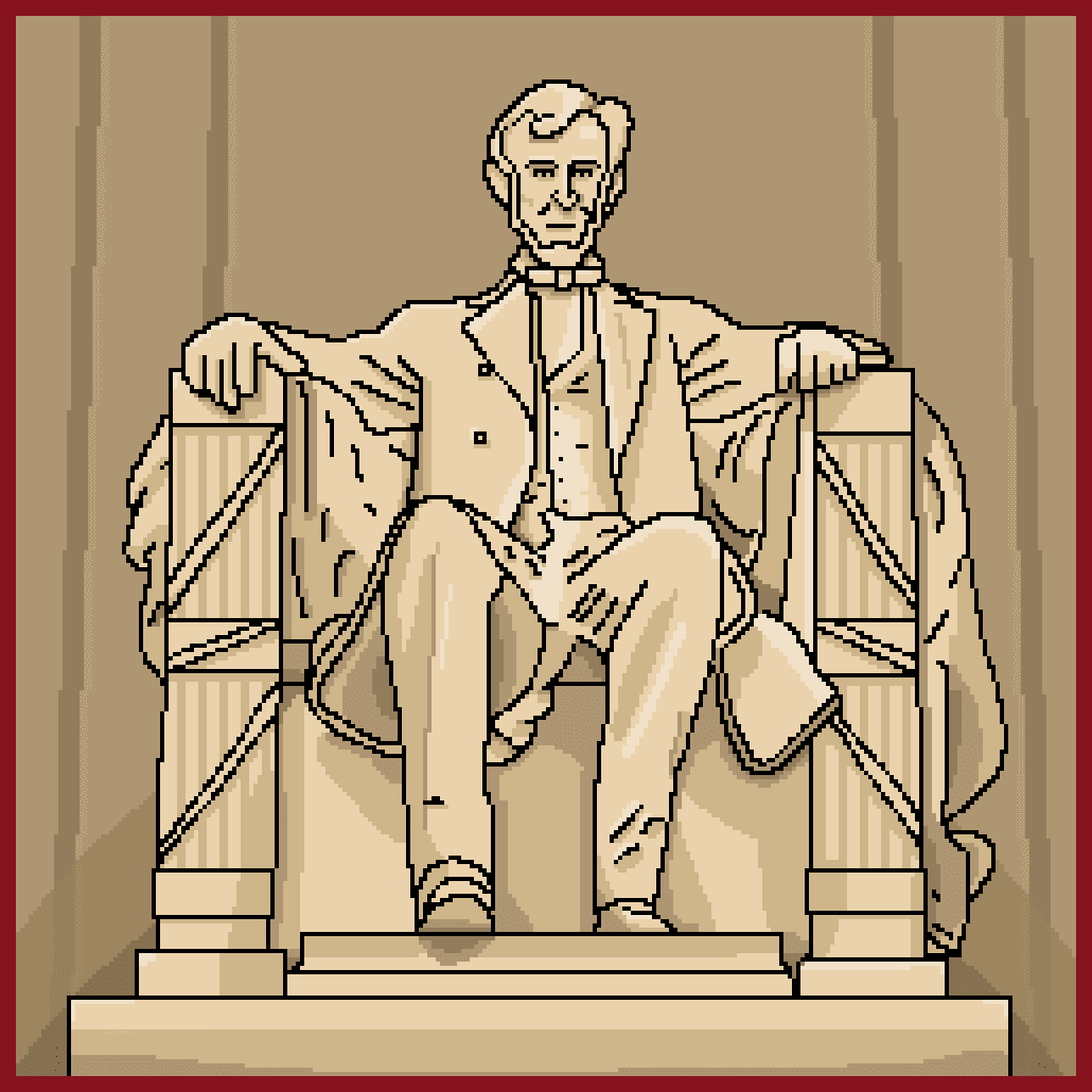 "ABE" Ruby Edition: 1 of 25 (The "100 Legends" Tribute to Abraham Lincoln) - "The Monument"