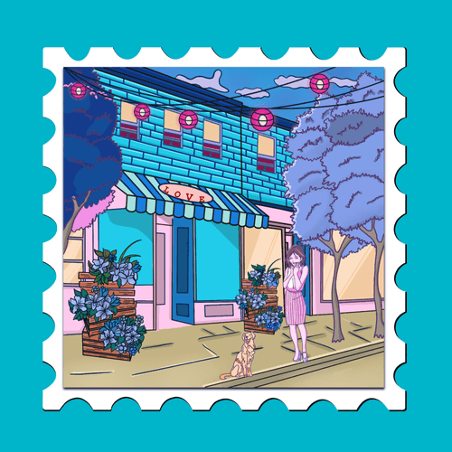 Stamp 8-Happiness 