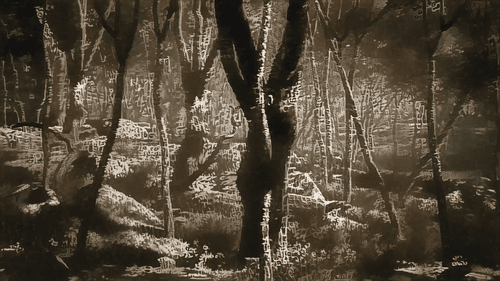 Ink Wash Grove  Gold