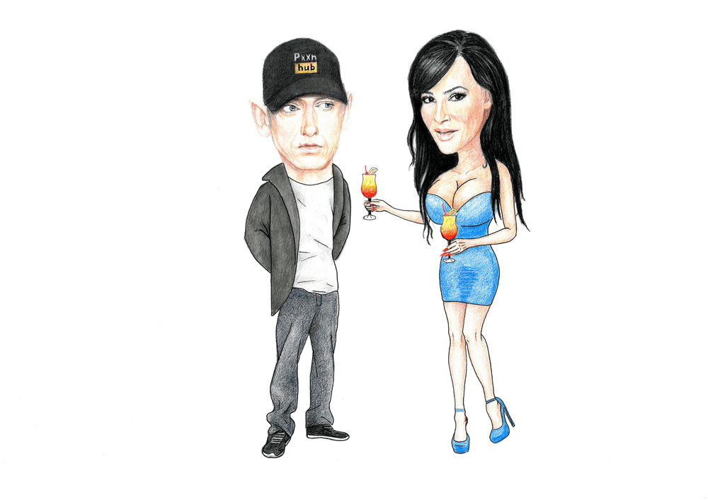 Eminem and Lisa Ann drinking Sex On The Beach Celebrities Having  