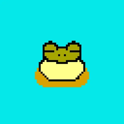 yellow-green　frog #035