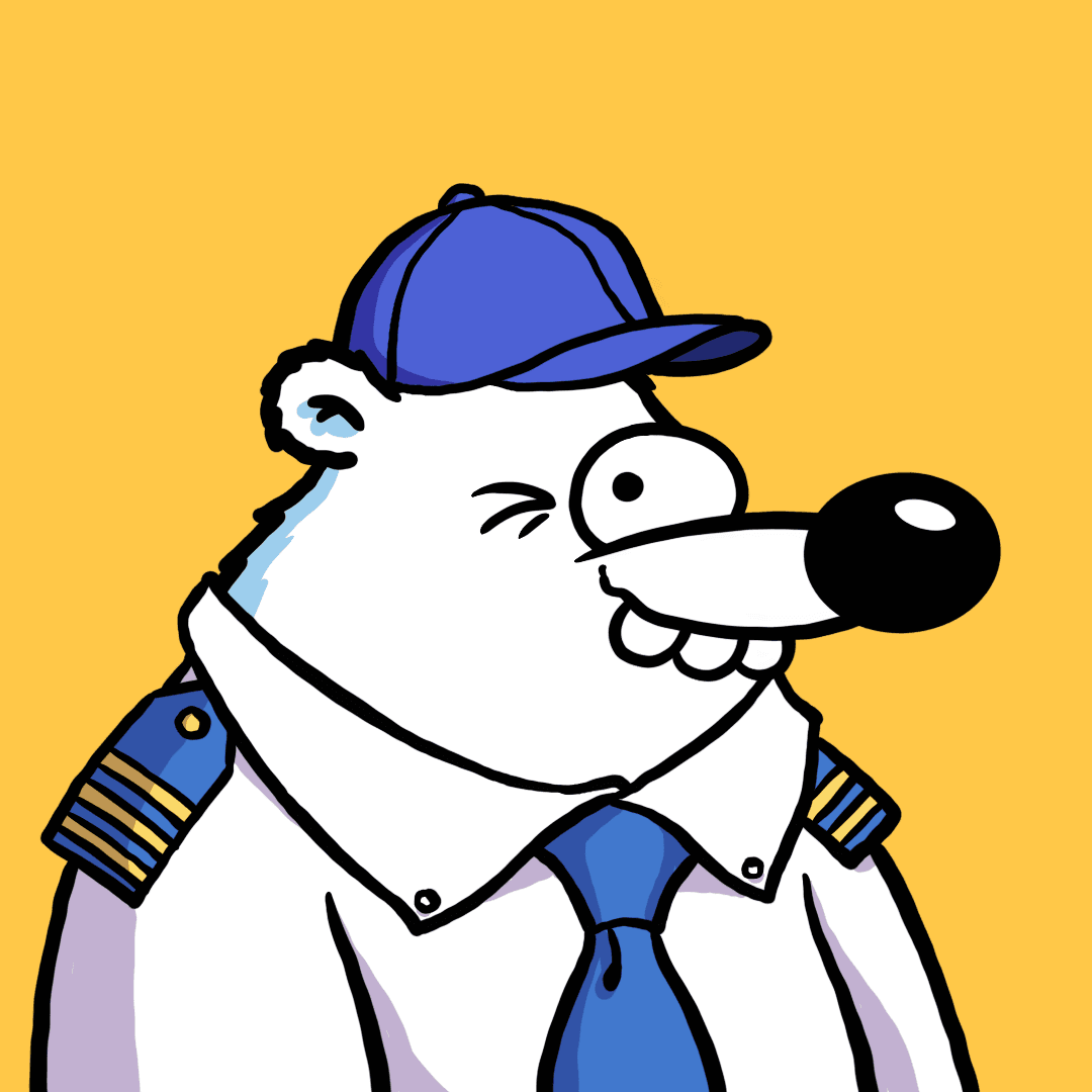 Fluffy Polar Bear #4104