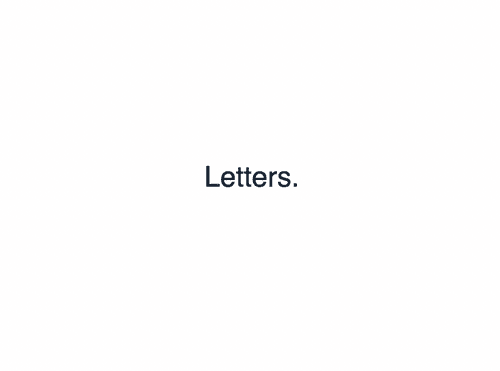 Letters.