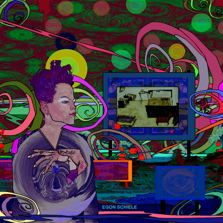 Egon Schiele Master Piece 148	(by cyber PUNK artist)