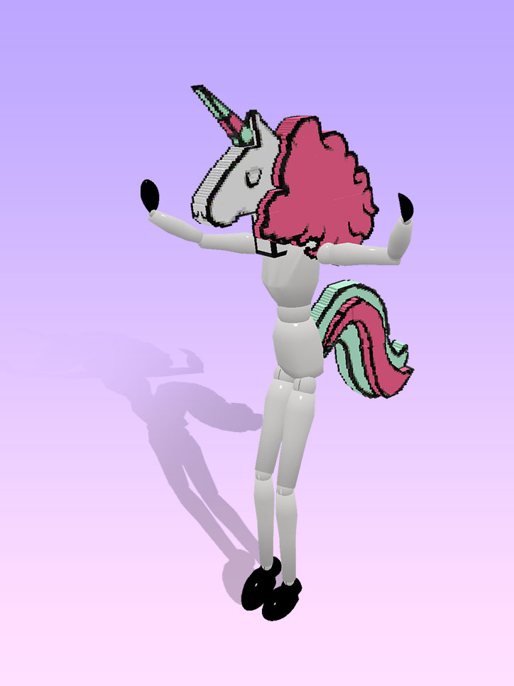 B00B5 Pink Unicorn Avatar