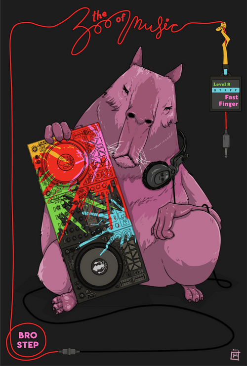 DJ Capybara Rainbow