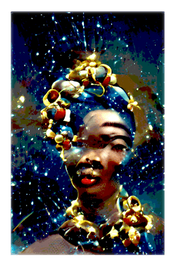 AI Assisted Artwork - African Jewels collection image