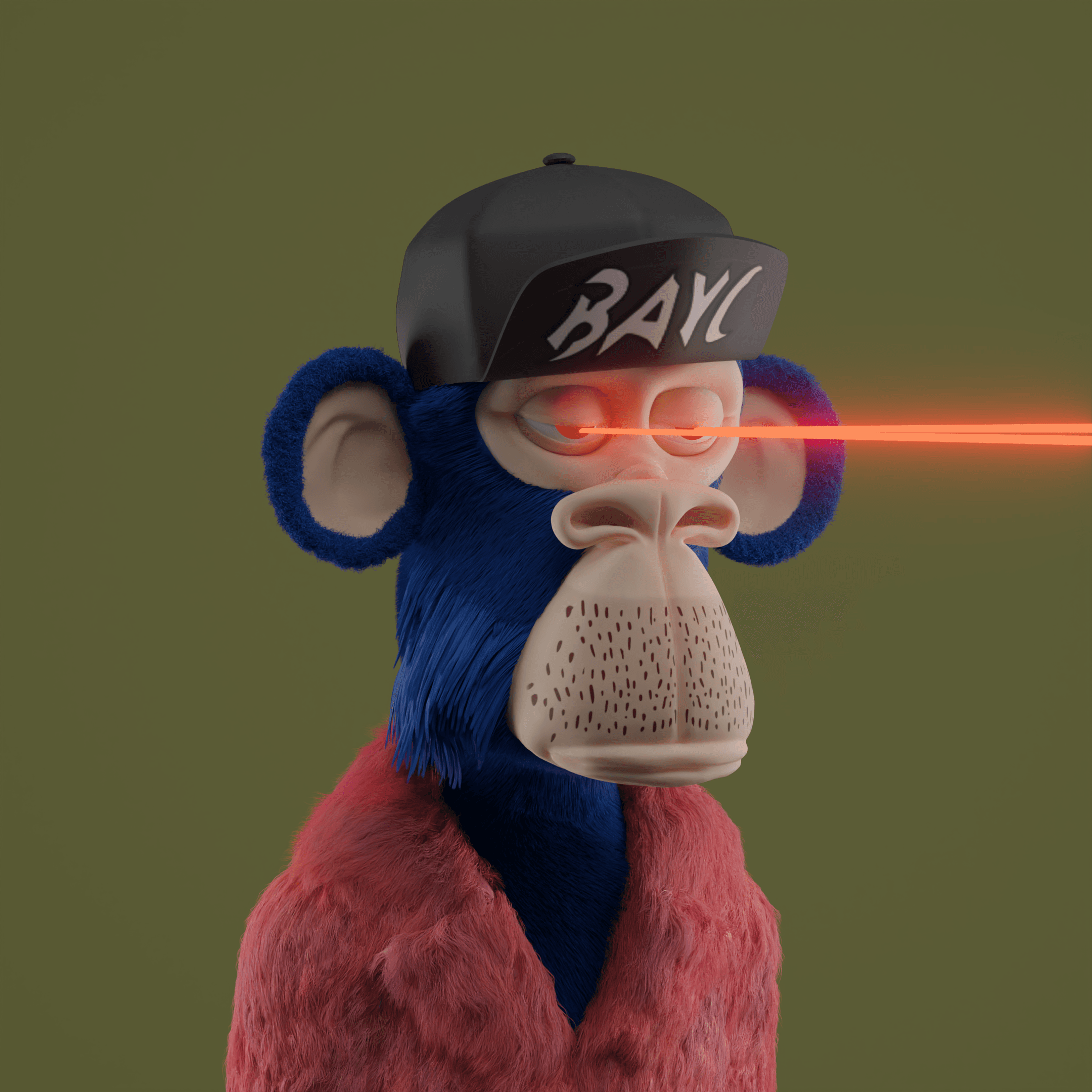 3D Bored Ape Club #357