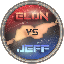 Elon MUSK versus Jeff BEZOS - The first $Crypto Battle ever collection image
