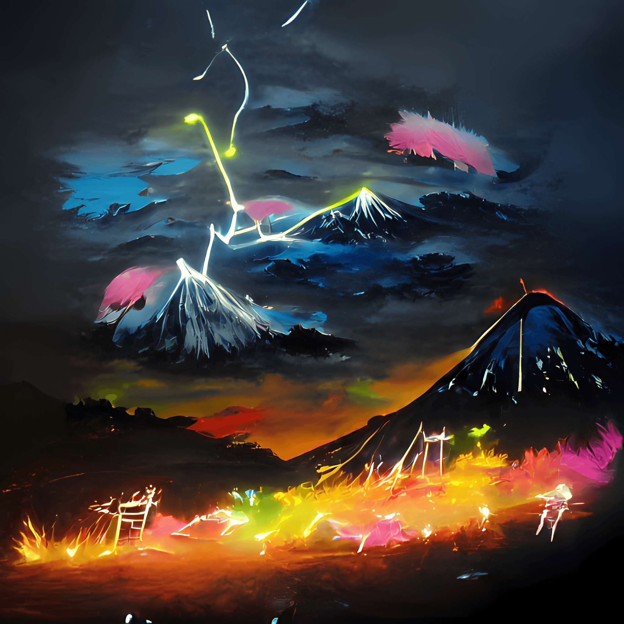 Abstract Mt.Fuji V7
