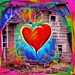Abandoned Hearts - A Digital Abstract and Surreal Art Series collection image