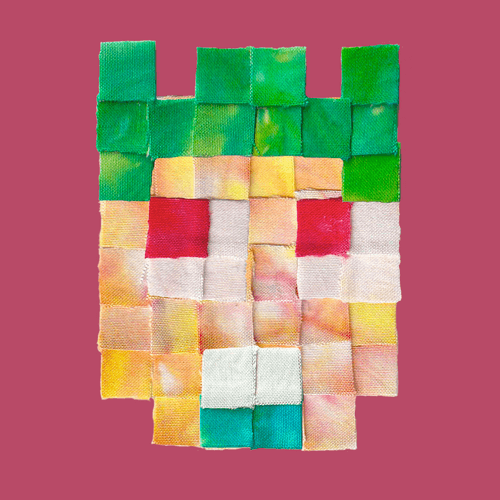 TIE DYE PIXEL FACE #01050102