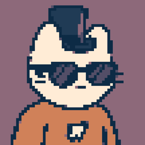 Bored Pixel Cat #3198