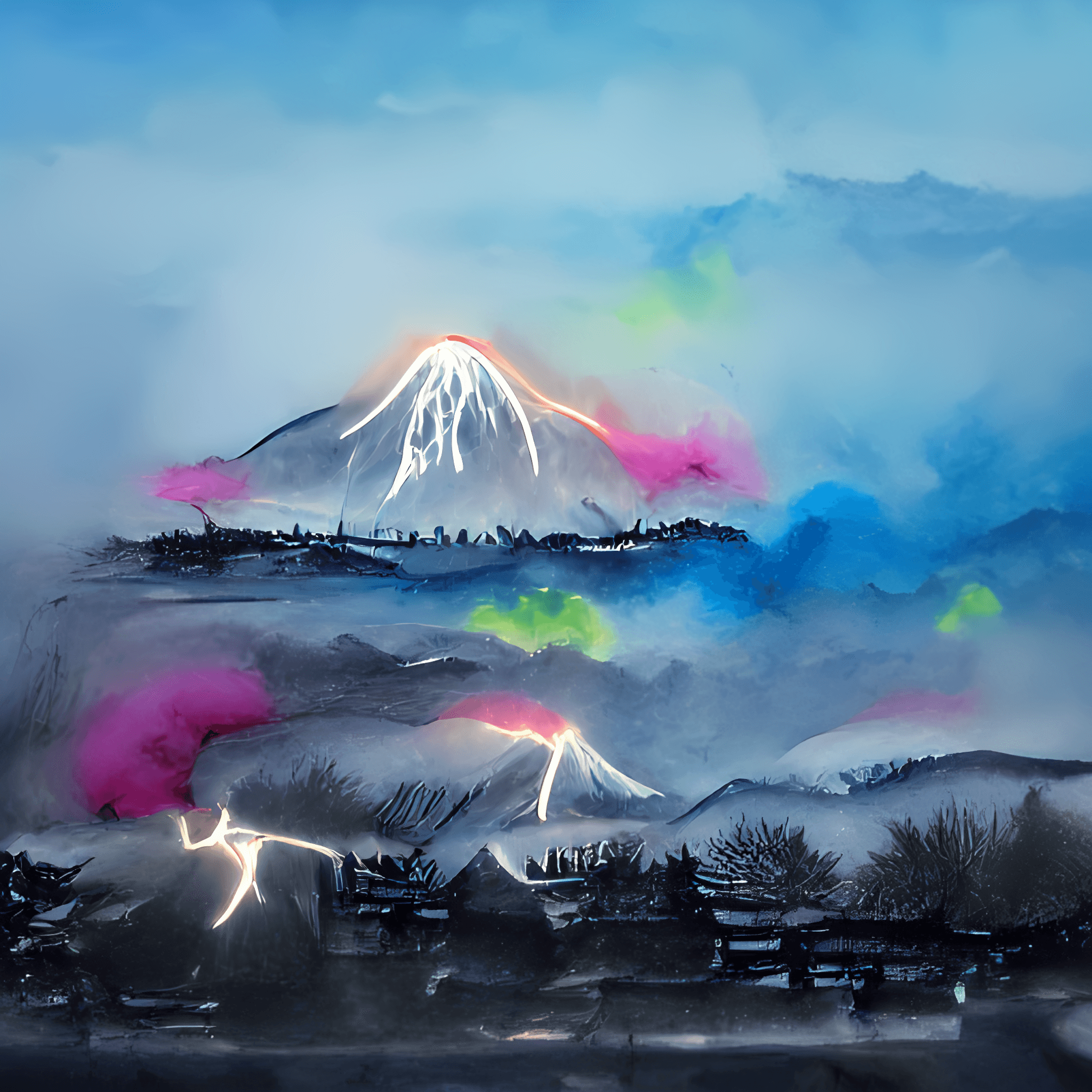 Abstract Mt.Fuji